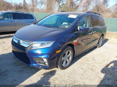 2018 HONDA ODYSSEY EX Blue  Gasoline 5FNRL6H54JB046225 photo #3