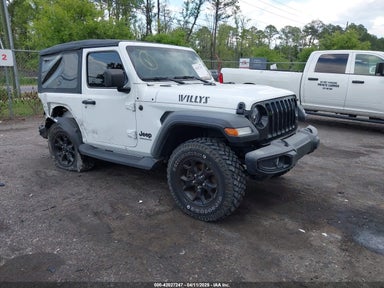 2022 Jeep Wrangler Willys 4X4 white other gasoline 1C4GJXAN9NW124190 photo #1