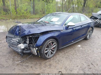 2018 AUDI S5 3.0T PREMIUM PLUS Blue  Gasoline WAUP4AF55JA074714 photo #3