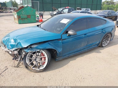 2023 AUDI S5 SPORTBACK PREMIUM PLUS TFSI QUATTRO TIPTRONIC Blue  Gasoline WAUC4CF50PA004945 photo #3