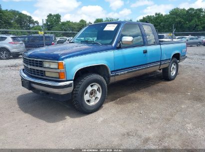 1988 GMC K2500 blue pickup gasoline 1GTFK24K2JZ534609 photo #3
