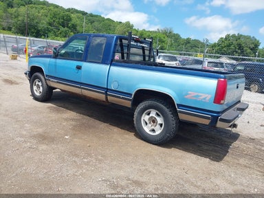 1988 GMC K2500 blue pickup gasoline 1GTFK24K2JZ534609 photo #4