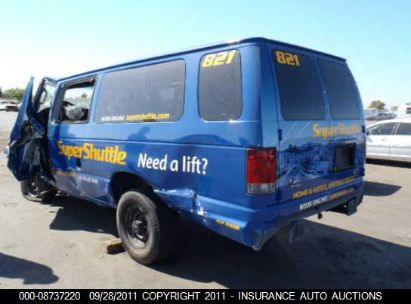 2008 FORD ECONOLINE WAGON ECONOLINE E350 SUPER DUTY Blue  Gasoline 1FBSS31L48DB20180 photo #4