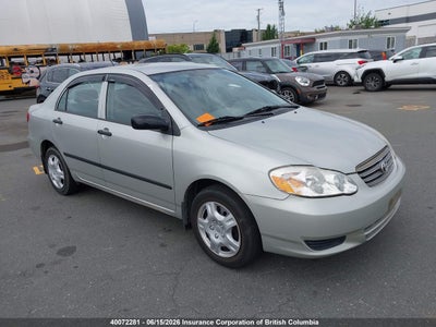 TOYOTA COROLLA 2003. Lot# 40072281. VIN 2T1BR32E93C771141. Photo 1