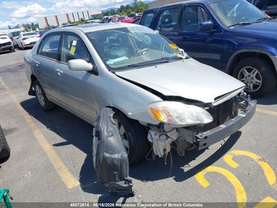 TOYOTA COROLLA 2003. Lot# 40073614. VIN 2T1BR38E23C708647. Photo 1