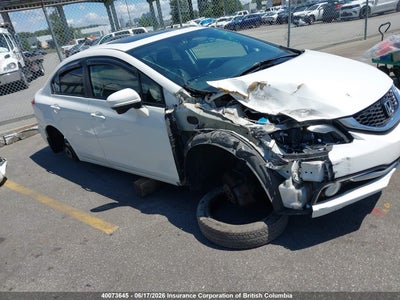 HONDA CIVIC 2015. Lot# 40073645. VIN 2HGFB2F76FH003463. Photo 1