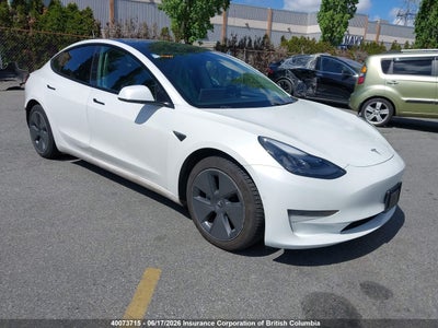TESLA MODEL 3 2021. Lot# 40073715. VIN 5YJ3E1EA5MF016515. Photo 1