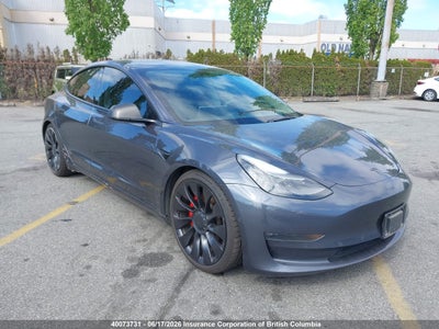 TESLA MODEL 3 2022. Lot# 40073731. VIN 5YJ3E1EC4NF236845. Photo 1