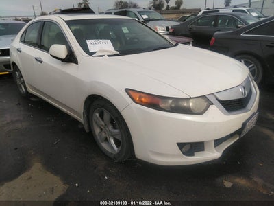 Acura Tsx 09 White Vin Jh4cuc Lot Free Car History