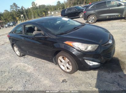 2013 Hyundai Elantra coupe black vin: KMHDH6AE1DU014295