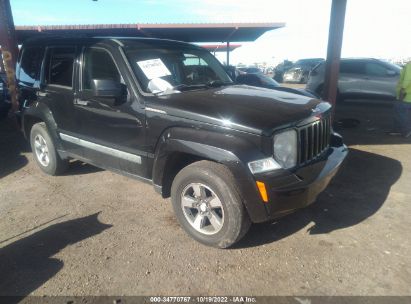 2008 Jeep Liberty black vin: 1J8GN28K48W244494