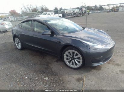 2022 Tesla Model 3 gray vin: 5YJ3E1EA1NF188963