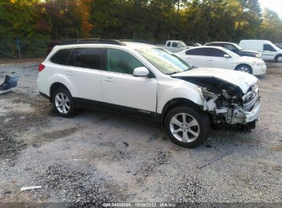 2014 Subaru Outback white vin: 4S4BRBCC3E3227202