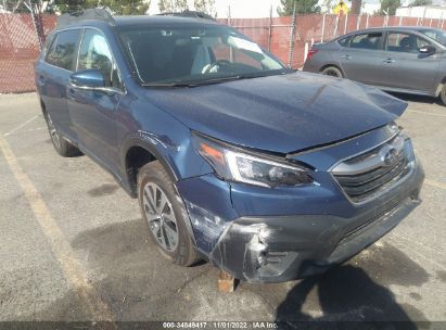 2022 Subaru Outback blue vin: 4S4BTADC7N3143216