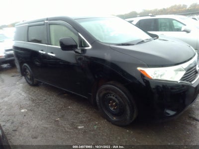 2012 Nissan Quest black vin: JN8AE2KP3C9047328