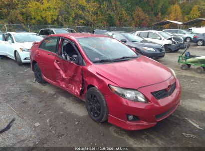 2010 Toyota Corolla red vin: 2T1BU4EE6AC234899