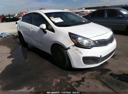 2014 Kia Rio white vin: KNADM4A37E6377500