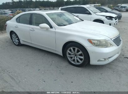 2008 Lexus Ls white vin: JTHBL46F085059744