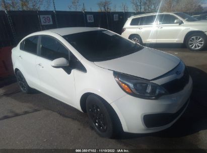 2012 Kia Rio white vin: KNADM4A37C6047014