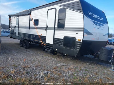 KEYSTONE HIDEOUT 29DFS 2022. Lot# 38143218. VIN 4YDTH1P24N7243583. Photo 1