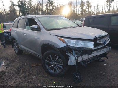 2018 TOYOTA HIGHLANDER HYBRID XLE VIN: 5TDJGRFH6JS048960