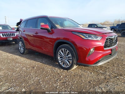 2022 TOYOTA HIGHLANDER PLATINUM VIN: 5TDFZRBH0NS231153