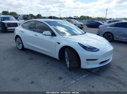 2022 TESLA MODEL 3 VIN: 5YJ3E1EA6NF344754