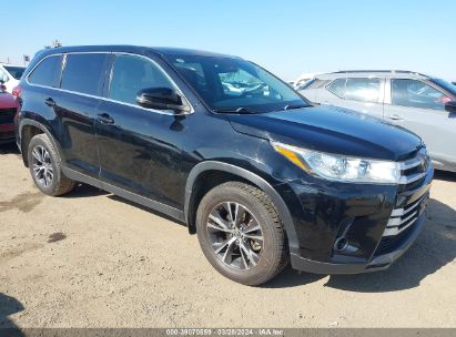 2019 TOYOTA HIGHLANDER VIN: 5TDZZRFH6KS300267
