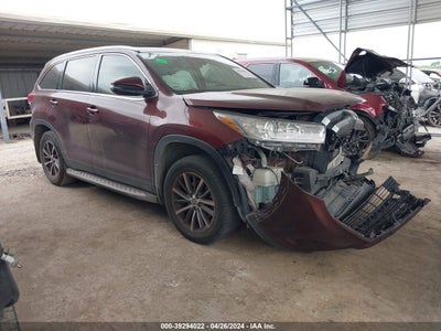 2019 TOYOTA HIGHLANDER VIN: 5TDKZRFH3KS301913