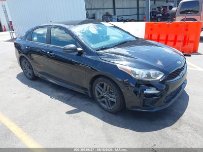 VIN: 3KPF34AD1ME282088 KIA FORTE 2021 GT-LINE Black 2.0L I-4 DOHC