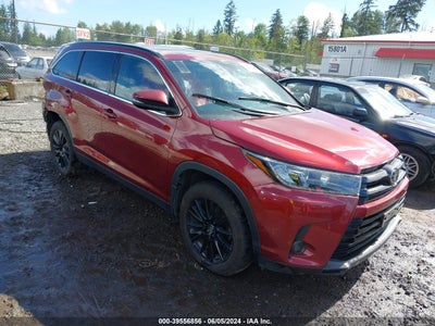 2019 TOYOTA HIGHLANDER VIN: 5TDJZRFH2KS625172