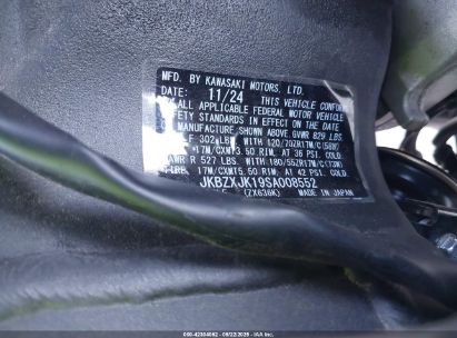 2025 KAWASAKI ZX636 K for Auction - IAA