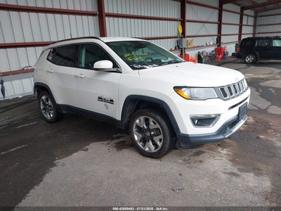 2021 Jeep Compass 2.4 Limited 4x4 White Lot 111042855493 Vin 3C4NJDCB8MT515411