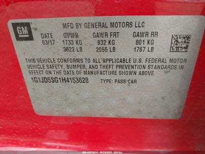 CHEVROLET SONIC