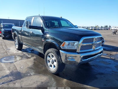 2017 Ram 2500 6.7 Laramie 4x4 6'4 Box Black Lot 111043382522 Vin 3C6UR5FL0HG667963