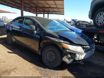 2012 Honda Civic 1.8 Lx black Lot 111044448177 Vin 2HGFB2F52CH602581