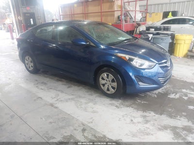 2016 Hyundai Elantra 1.8 Se Blue Lot 111044476198 Vin 5NPDH4AE8GH702060