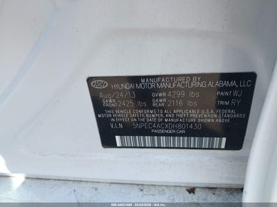 2013 HYUNDAI SONATA SE