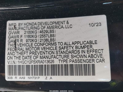 HONDA ACCORD HYBRID