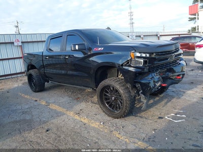 2021 Chevrolet Silverado 5.3 1500 4Wd Short Bed Lt Trail Boss black Lot 111044811685 Vin 3GCPYFED7MG250231