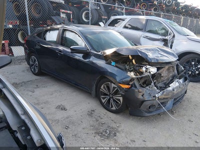 2017 Honda Civic 1.5 Ex-T blue Lot 111044817007 Vin 19XFC1F38HE001876