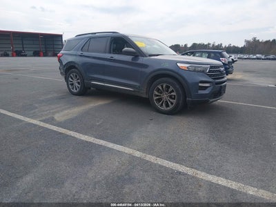 1FMSK8DH2MGB92287 2021 Ford Explorer 2.3 Xlt blue