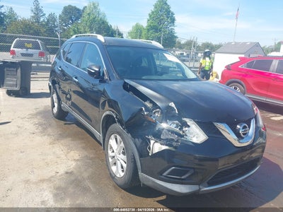 2015 Nissan Rogue 2.5 Sv black Lot 111044852738 Vin KNMAT2MV2FP555187