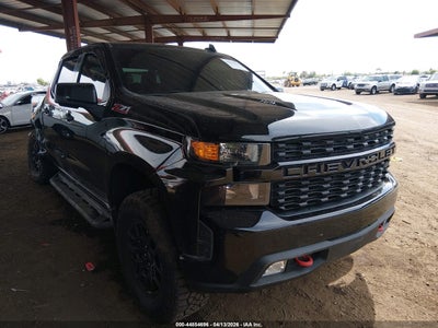 2020 Chevrolet Silverado 6.2 1500 4Wd Short Bed Custom Trail Boss black Lot 111044854696 Vin 1GCPYCEL1LZ355979