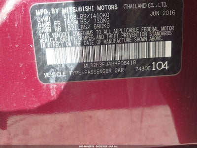 MITSUBISHI MIRAGE G4