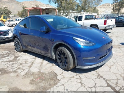 5YJYGDEEXMF089643 2021 Tesla Model y Long Range Dual Motor All-Wheel Drive blue