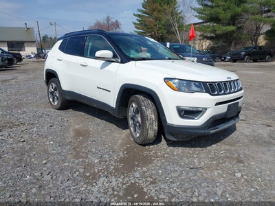 2019 Jeep Compass 2.4 Limited 4X4 white Lot 111044874775 Vin 3C4NJDCB1KT791846