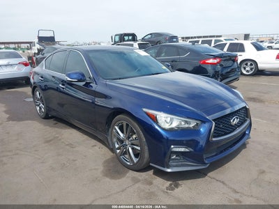 2021 Infiniti Q50 3.0 Signature Edition Blue Lot 111044884440 Vin JN1EV7CP4MM705880