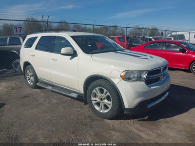 2012 Dodge Durango 3.6 Sxt white Lot 111044940116 Vin 1C4RDJAG5CC122269