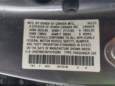2015 HONDA CIVIC 9